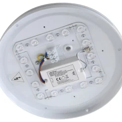 Lindby LED udendørs loftslampe Kirkola, 4000 K, Ø 26 cm, hvid