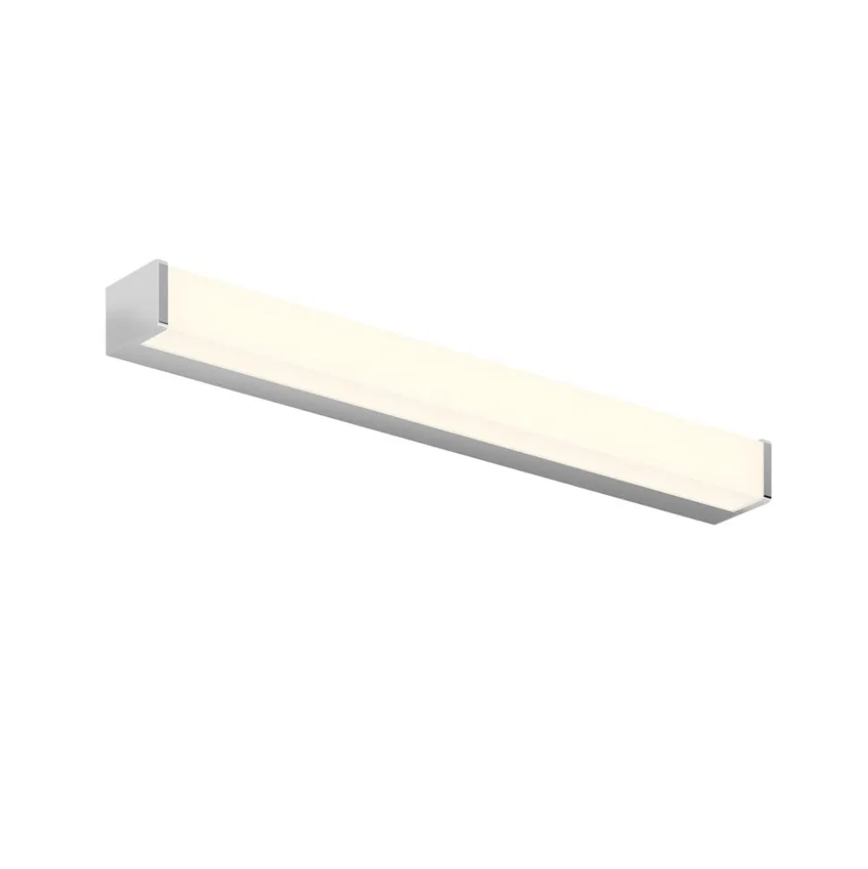 Lindby LED-badeværelseslampe Klea, 60 cm, krom, metal, IP44