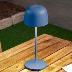 Lindby LED-bordlampe Arietty, blå, dæmpbar, IP65