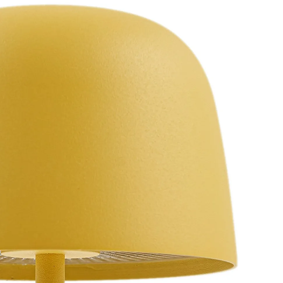 Lindby LED-bordlampe Arietty, gul, dæmpbar, IP65