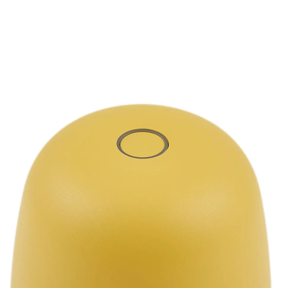 Lindby LED-bordlampe Arietty, gul, dæmpbar, IP65