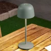 Lindby LED-bordlampe Arietty, grøn, dæmpbar, IP65