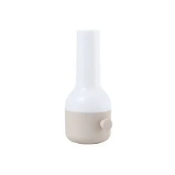 Lindby LED-bordlampe Isaline, beige, dæmpbar, IP44