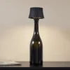Lindby LED-bordlampe Linor, sort, USB, touch-dimmer