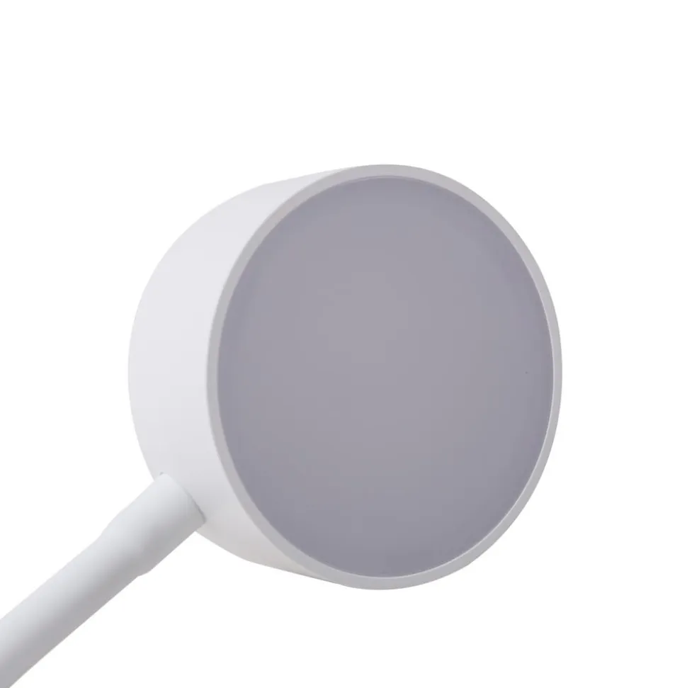 Lindby LED-bordlampe Maori, hvid, metal, CCT, dæmpbar