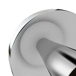 Lindby LED-bordlampe Nevijo, krom, Ø20 cm, USB, dæmpbar