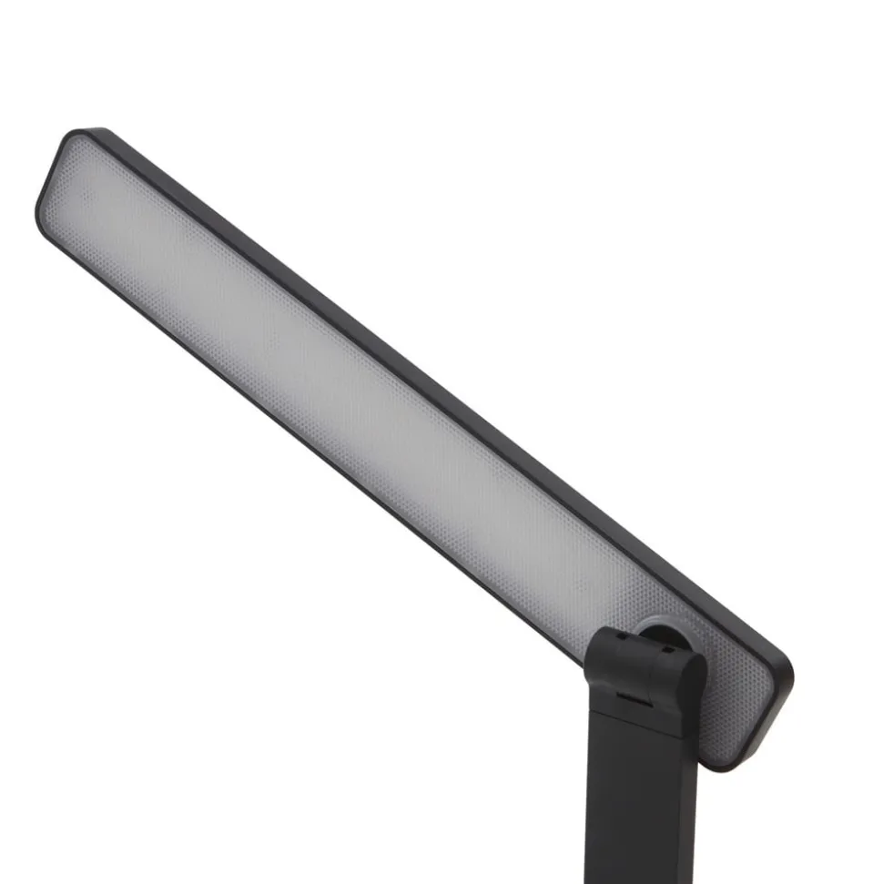 Lindby LED-bordlampe Rylas, sort, USB, CCT