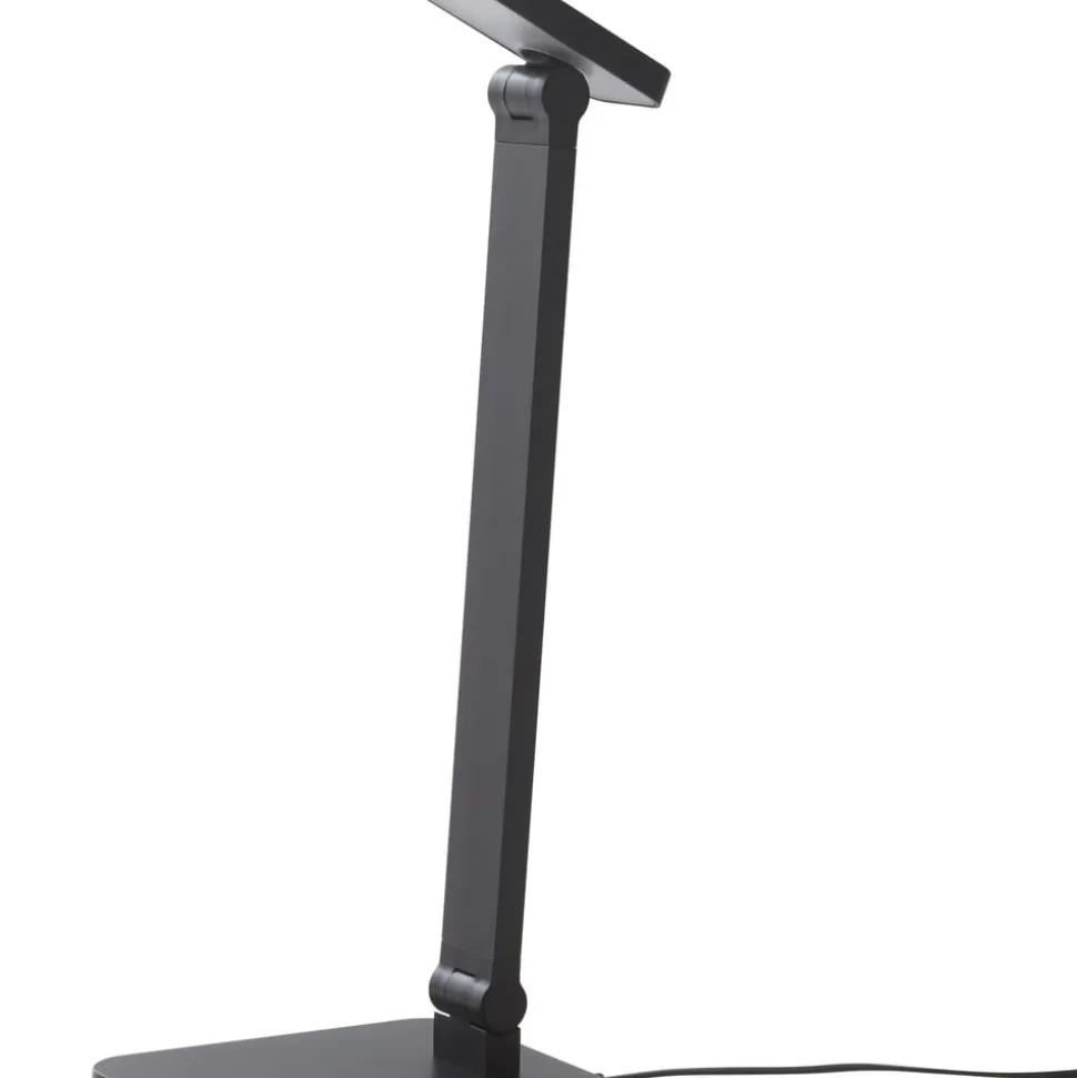 Lindby LED-bordlampe Rylas, sort, USB, CCT