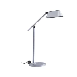 Lindby LED-bordlampe Thies, grå, ABS, højde 78 cm, dæmpbar