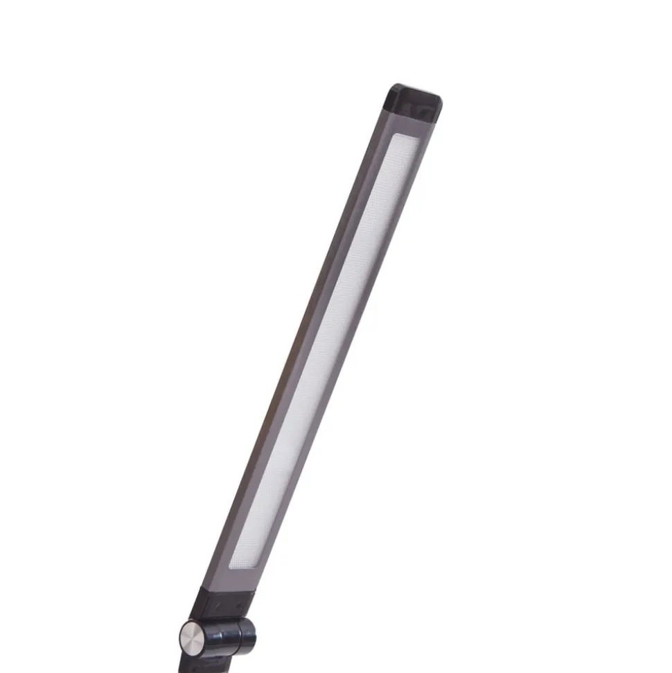 Lindby LED-bordlampe Valtaris, grå, aluminium, CCT, dæmpbar