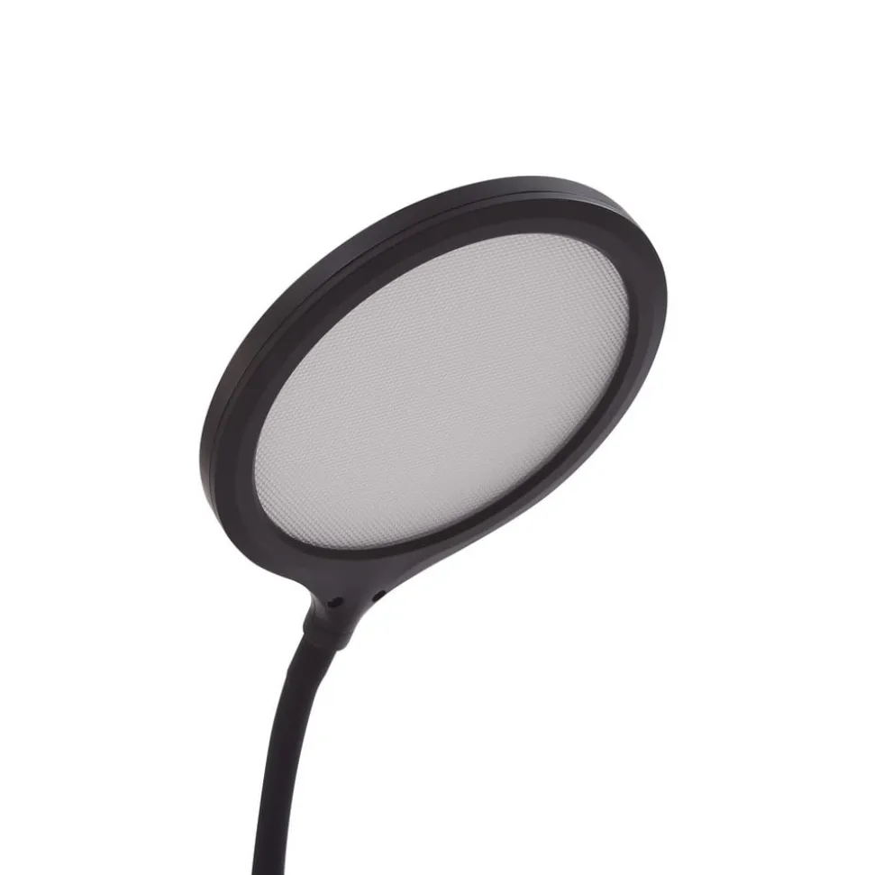 Lindby LED-bordlampe Valtaria, sort, CCT, dæmpbar