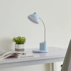 Lindby LED-bordlampe Zephyra, blå, CCT, dæmpbar