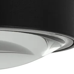 Lindby LED-downlight Siaka, sort, metal, Ø 5 cm, IP65