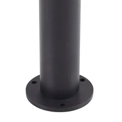 Lindby LED-gadelampe Amila, sort, aluminium, IP54