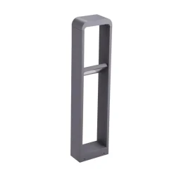 Lindby LED-gadelampe Darko, 80 cm, grå, metal, IP54