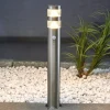 Lindby LED-gadelampe Lanea, 60 cm, grå, sensor, IP44