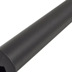 Lindby LED-gadelampe Luzian, højde 120 cm, sort, jordspyd