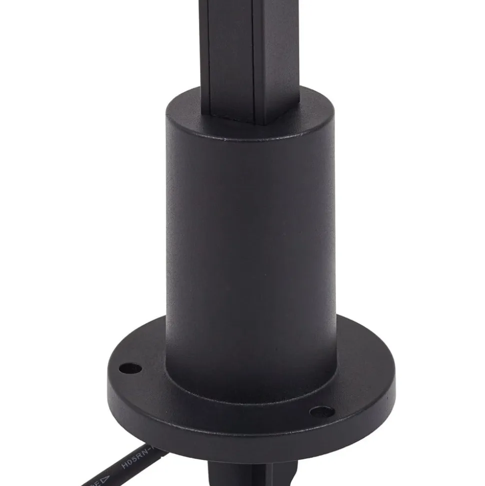 Lindby LED-gadelampe Neano, 80 cm, sort, metal, IP65