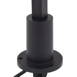 Lindby LED-gadelampe Neano, 120 cm, sort, metal, IP65