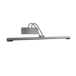 Lindby LED-gallerilampe Mailine, 69 cm, nikkel, afbryder