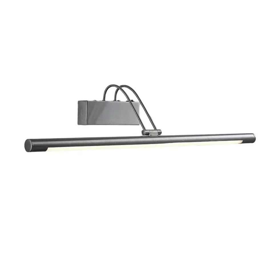 Lindby LED-gallerilampe Mailine, 69 cm, nikkel, afbryder