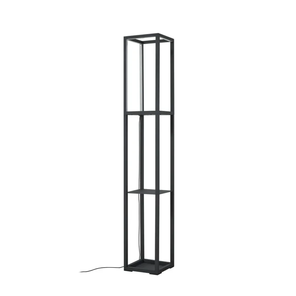 Lindby LED-gulvlampe Birta, stående, reol, højde 155 cm