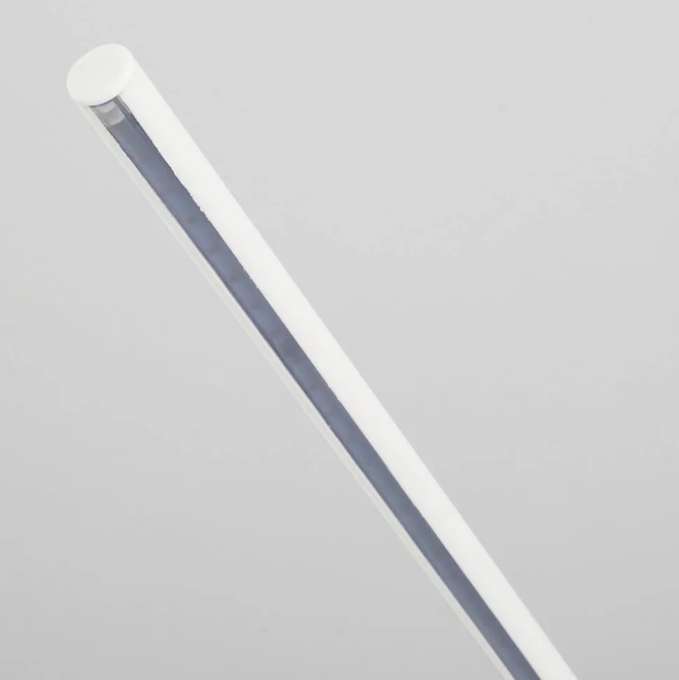 Lindby LED-gulvlampe Danua, hvid, metal, højde 200 cm