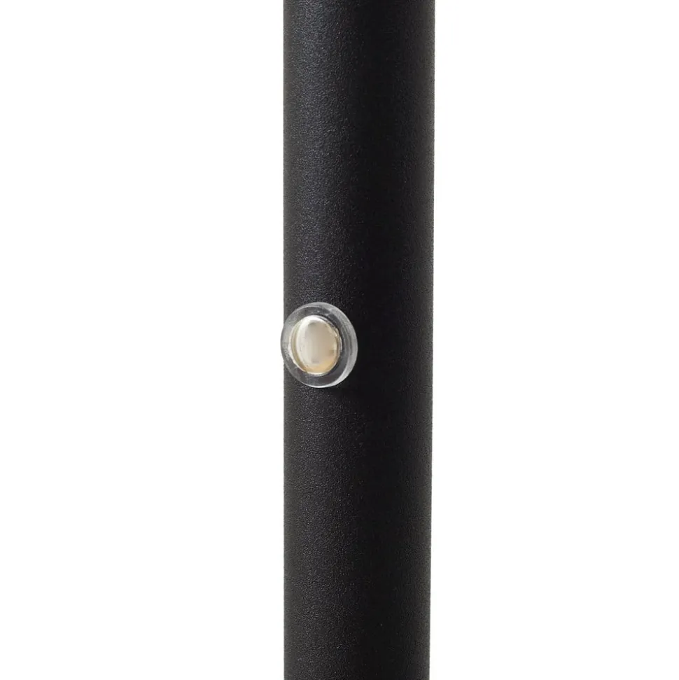 Lindby LED-gulvlampe Elvyn, sort, justerbar