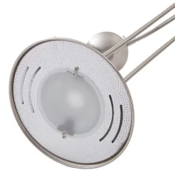 Lindby LED-gulvlampe Josefin, nikkel, læselampe, dæmpbar