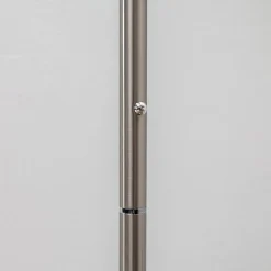 Lindby LED-gulvlampe Malea, nikkelfarvet, dæmpbar, 180 cm