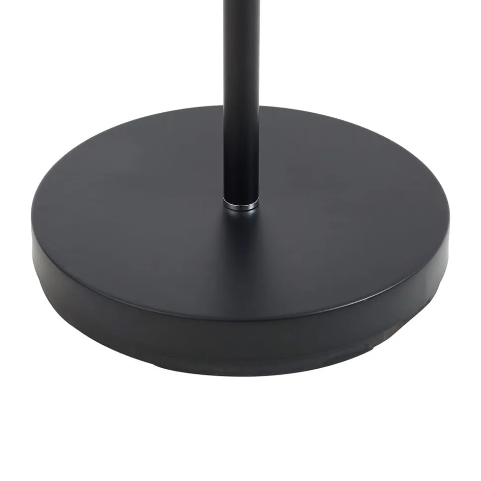 Lindby LED-gulvlampe Malea, sort, læselampe, dæmpbar
