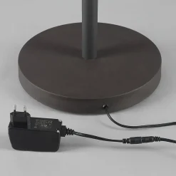 Lindby LED-gulvlampe Ragna, læselampe, sort, dæmpbar