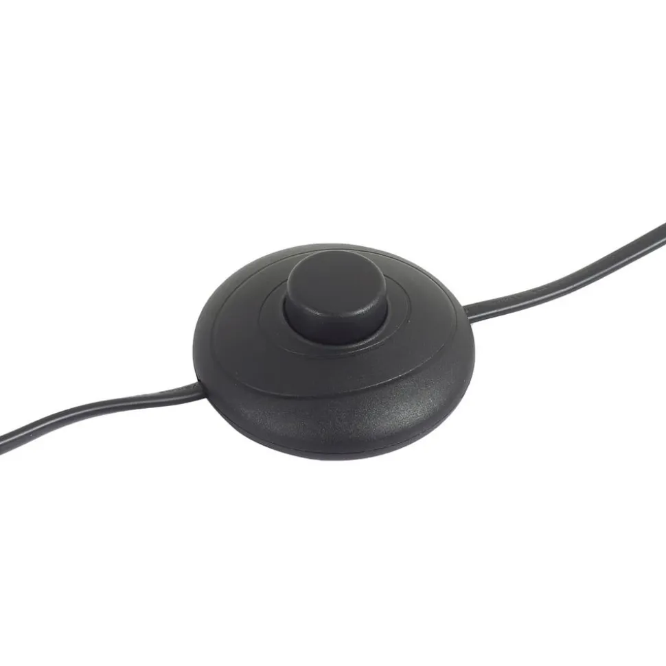 Lindby LED-gulvlampe Romilda, grå, træ, højde 122 cm