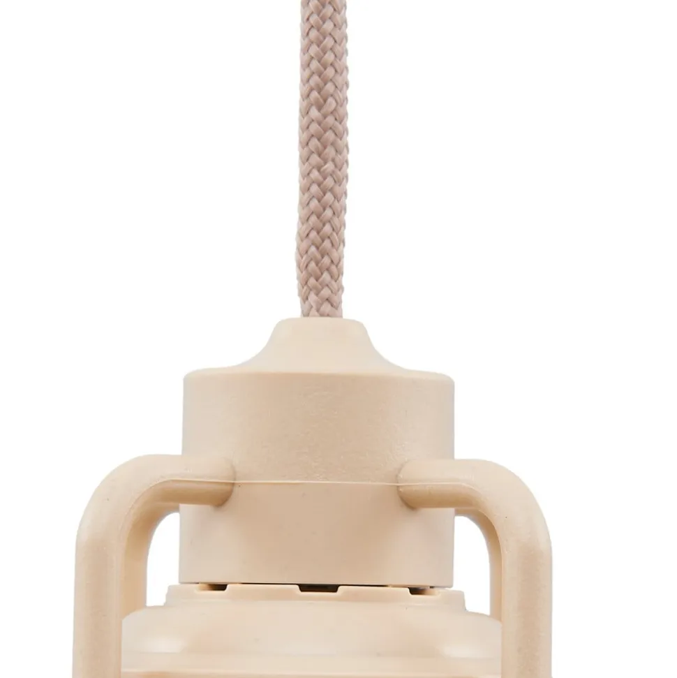 Lindby LED-hængelampe Raul, beige, aluminium, Ø 15 cm