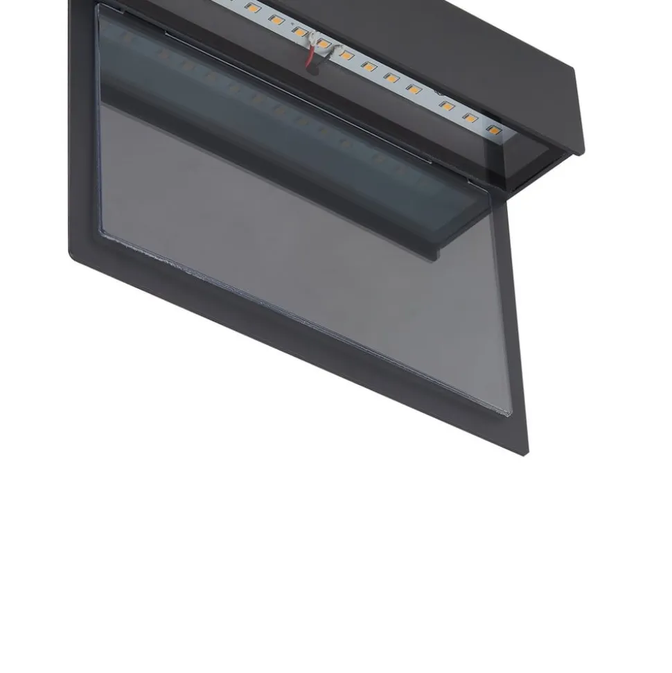 Lindby LED-husnummerlampe Antal, antracit, aluminium