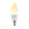 Lindby LED-kertepære, E14, C35, 4,5 W, opal, 3.000 K