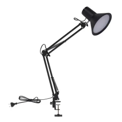 Lindby LED-klemmelampe Undra, sort, metal, justerbar