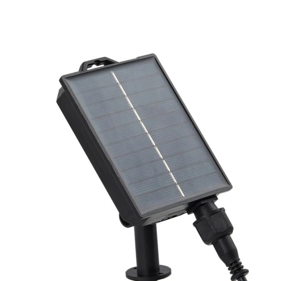Lindby LED-lampe med jordspyd Syrene, 45 cm, sort, aluminium