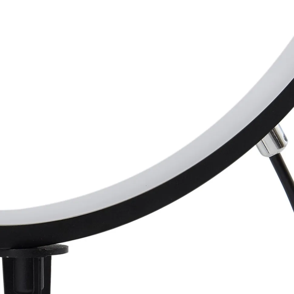 Lindby LED-lampe med jordspyd Syrene, 45 cm, sort, aluminium