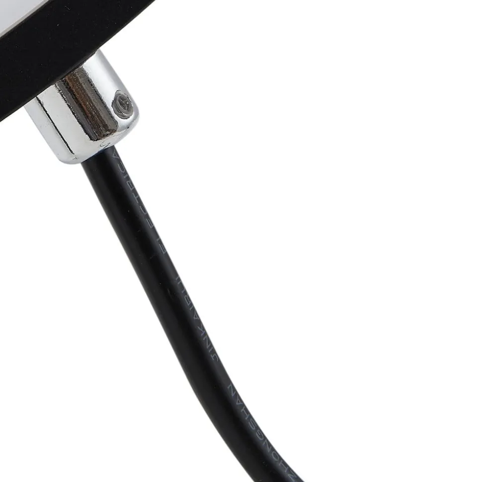 Lindby LED-lampe med jordspyd Syrene, 45 cm, sort, aluminium