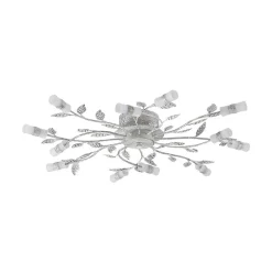 Lindby LED-loftlampe Bolonia, bronze/hvid, Ø 80 cm