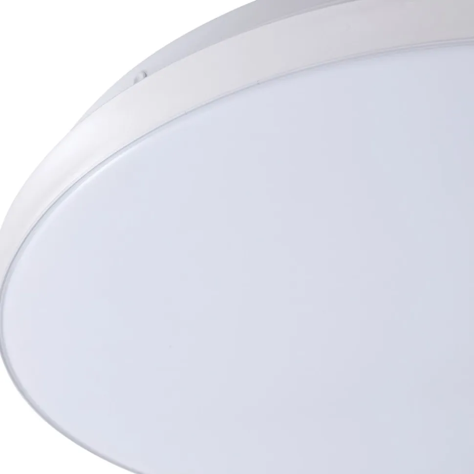 Lindby LED-loftlampe Comora, Ø 35 cm, hvid, IP44, 3000K