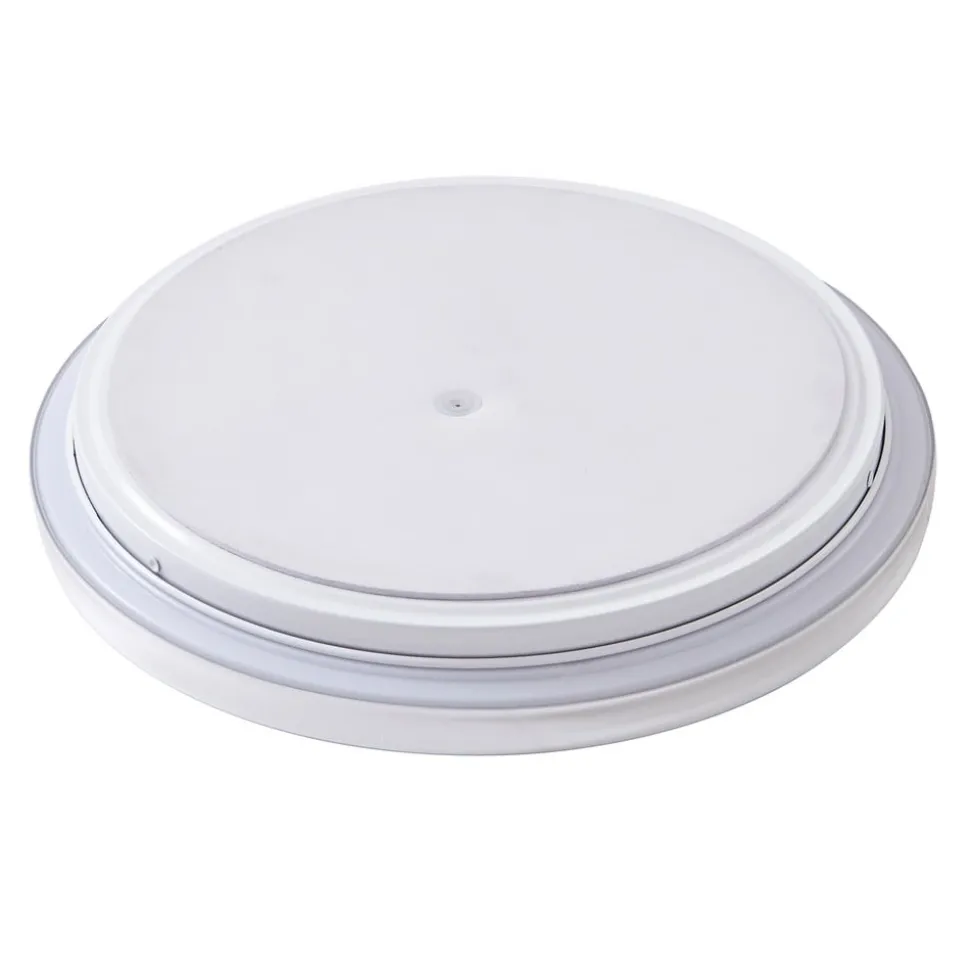 Lindby LED-loftlampe Comora, Ø 35 cm, hvid, IP44, 3000K