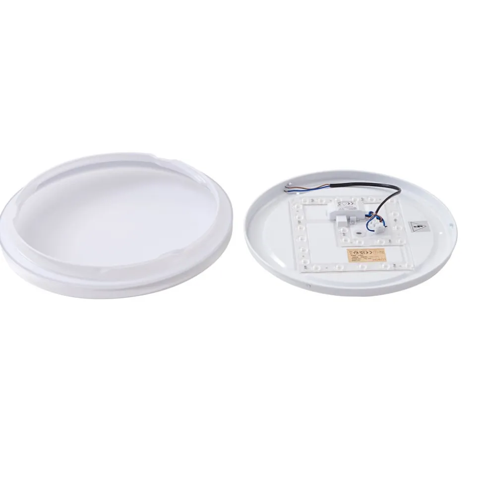 Lindby LED-loftlampe Comora, Ø 35 cm, hvid, IP44, 3000K