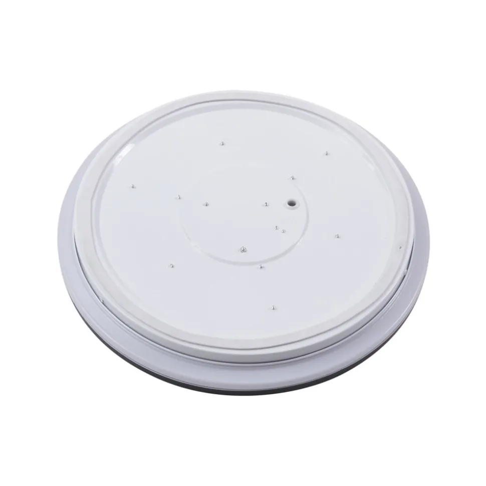 Lindby LED-loftlampe Duala, sort, RGB, CCT, fjernbetjening