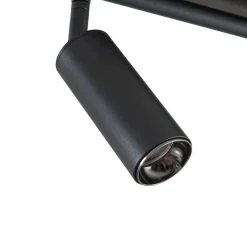 Lindby LED-loftlampe Eldrin, 6 lyskilder, spots, sort