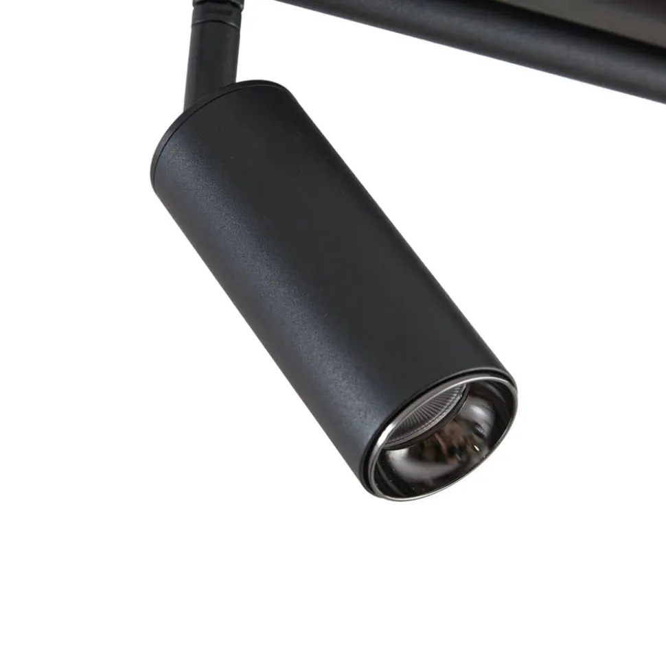 Lindby LED-loftlampe Eldrin, 6 lyskilder, spots, sort