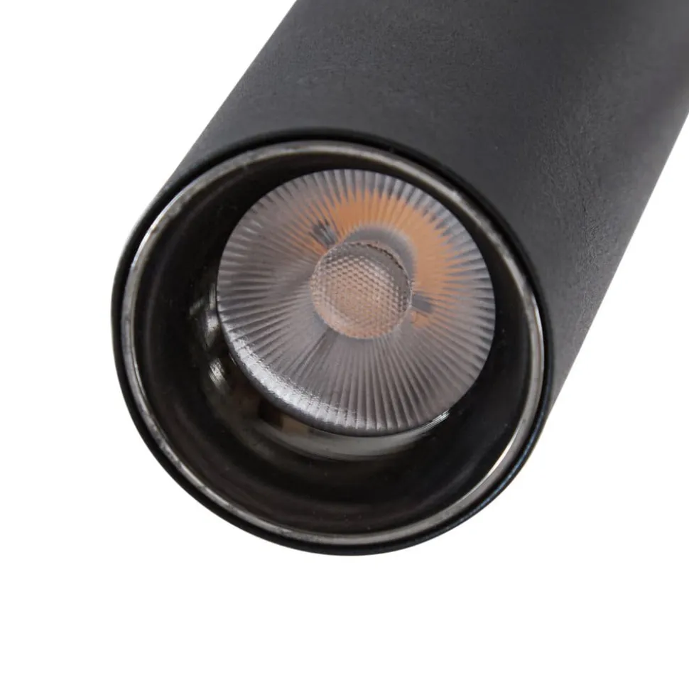 Lindby LED-loftlampe Eldrin, 6 lyskilder, spots, sort