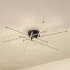 Lindby LED-loftlampe Elviano, Ø 80 cm, sort, 3.000 K