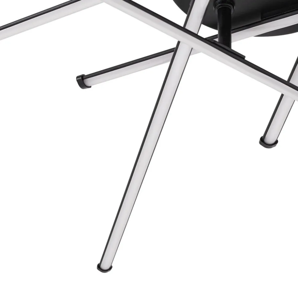 Lindby LED-loftlampe Elviano, Ø 80 cm, sort, 3.000 K